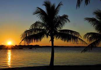 Naklejka na ściany i meble Marathon Sunset / View from Marathon in the Florida Keys.
