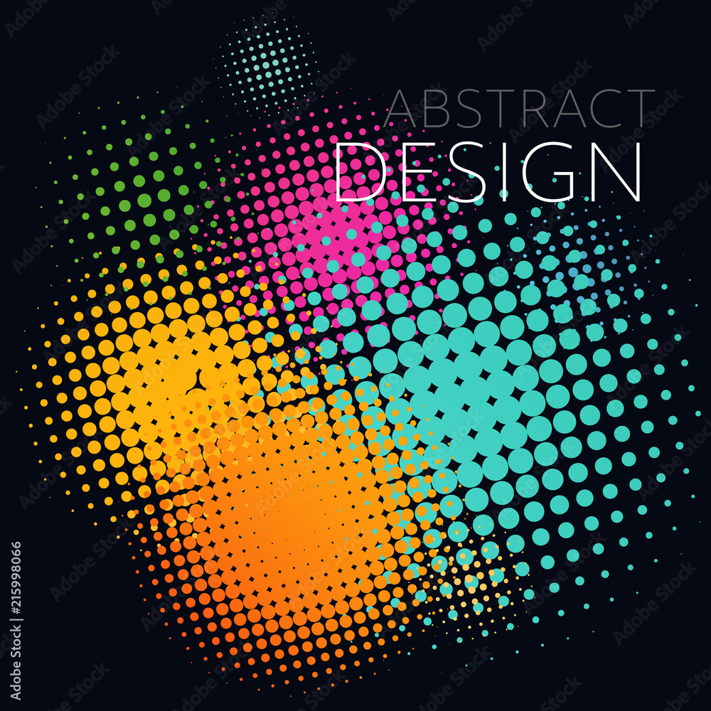 Poster Colorful background. Vector abstract minimalistic design.