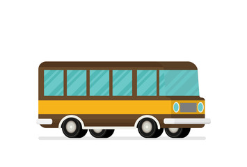 Vector caravan trailer in flat style.