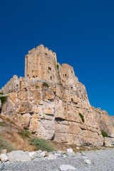 Fototapeta na wymiar Roseto Capo Spulico, Federician Castle, Cosenza, Ionian Coast, Calabria, Italy