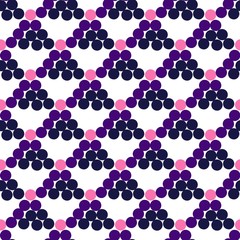 Abstract decorative seamless pattern  with dots in flat style