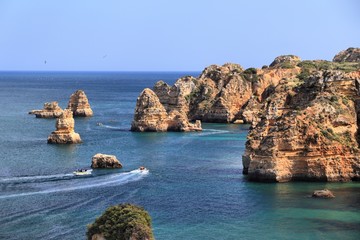 Naklejka premium Portugal Algarve coast
