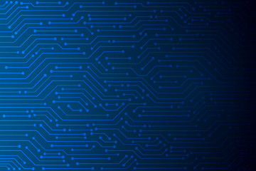 Abstract Technology Background , blue circuit board pattern