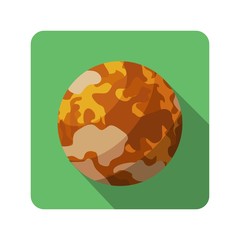 Planet Venus icon in flat style