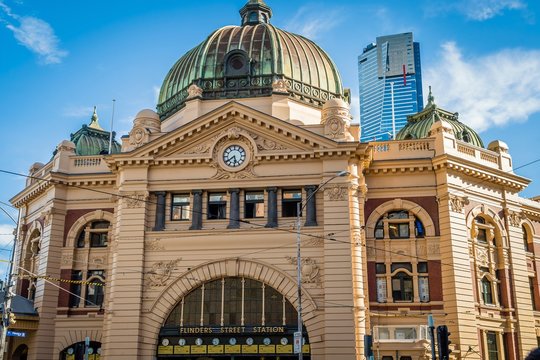Flinders street station in Melbourne, Victoria, Australia