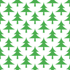 Stylish Christmas tree seamless vector pattern