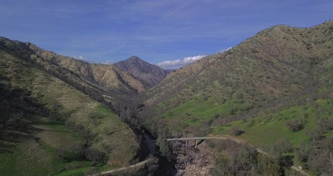 drone shot/ helicopter shot of the mountains.