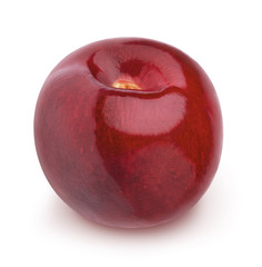 Ripe cherry isolated on a white. © dizolator