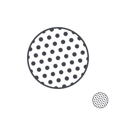 Golf ball. line style. isolated on white background