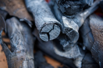 Black charcoal for fuel