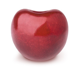 Ripe cherry isolated on a white.