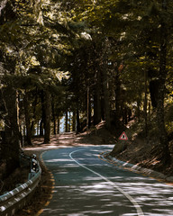 Estrada e Curva, Serra da Estrela, Portugal