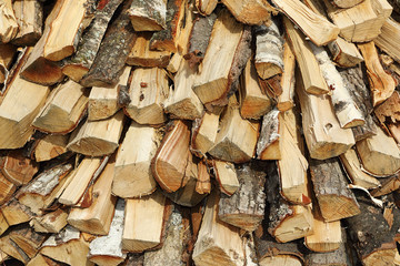 stack of fire wood