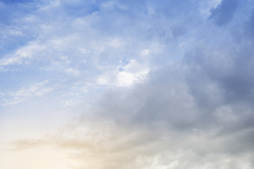 Clouds against blue sky as background