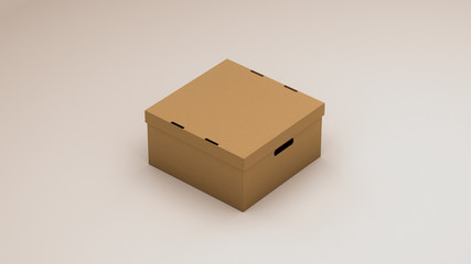 Top View Package Box Mockup