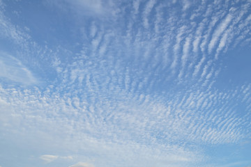 Blue sky with white clouds