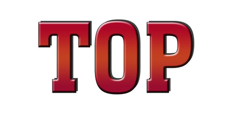 TOP 3d Red Logo banner Stamp Button