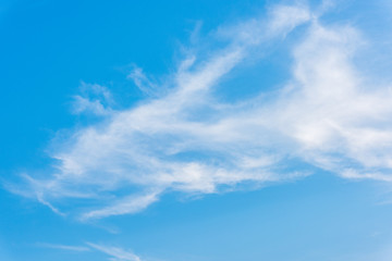 Fototapeta premium Beautiful cirrus clouds against the blue sky