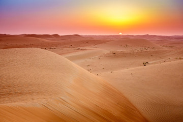 Fototapeta na wymiar Desert sunrise