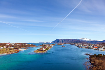 Norwegische Landschaft im Sommer