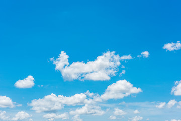 Naklejka na ściany i meble Beautiful cirrus clouds against the blue sky