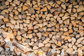 Preparation of firewood for the winter