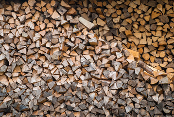 Preparation of firewood for the winter