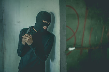  Crime and robbery concept.
