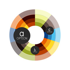 Abstract colorful geometric option infographics design template with sample abc options. Abstract background for business presentation or information banner