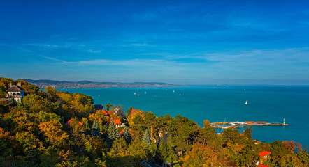 Nice View on Tihany in autumn