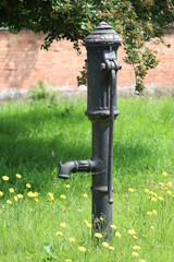 water pump. steel item used for days gone by