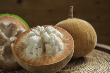 Yellow Santol tropical fruit of thailand