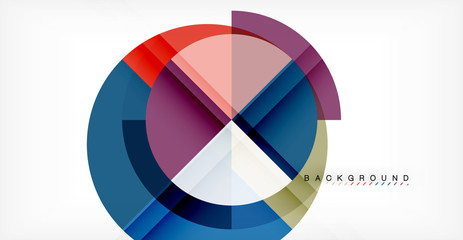 Vector circle abstract background