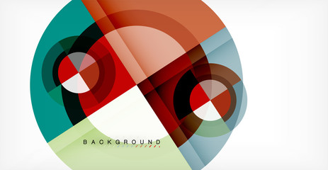 Vector circle abstract background