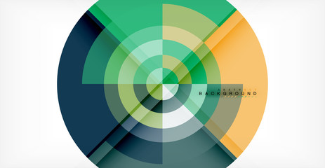 Obraz premium Vector circle abstract background