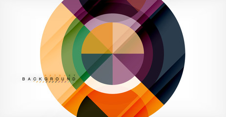 Obraz premium Vector circle abstract background