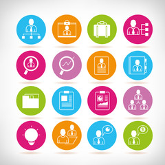business management icons, office icons