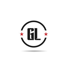 Initial Letter GL Logo Template Design