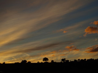 colores al atardecer