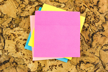 Color paper sticks. Free space for text. Template for your message