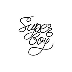 Super boy handwriting script for scrapbooking, apparel, greeting card