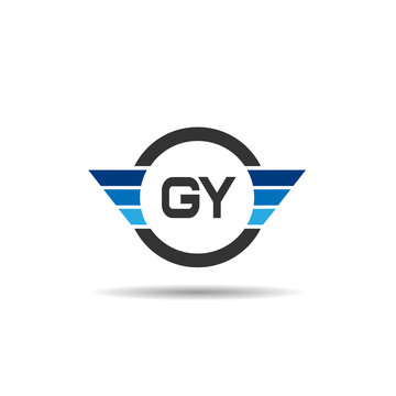 Initial Letter GY Logo Template Design
