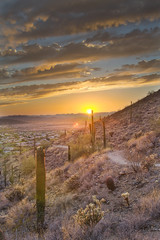 Arizona Sunset and Hiking Trail