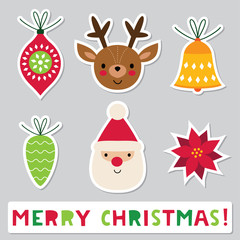 Christmas stickers set