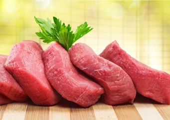Fresh Raw Meat Background on  background