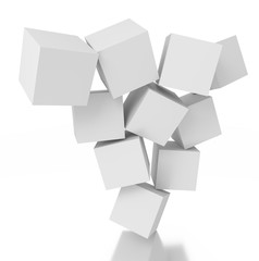 Unstable construction of blocks.