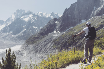 Hiking around Mont Blanc.