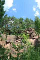 Mount Ciosowa, closed quarry, Świętokrzyskie Mountains