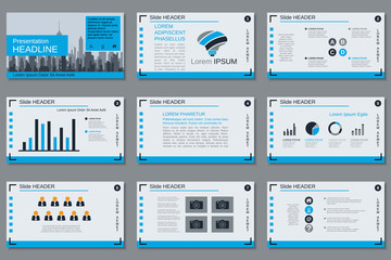 Fototapeta na wymiar Professional business presentation, slide show vector design template
