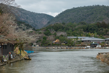 Fototapeta na wymiar Arashiyama Urban Landscape